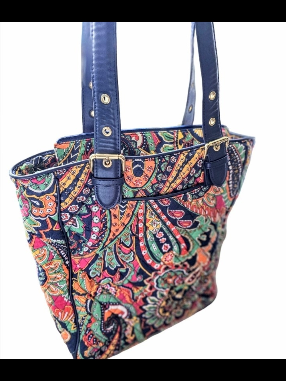 Vera Bradley Tote/Shoulder Bag "Venetian Paisley" KWOT